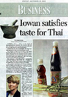 Iowan Satisfies Taste for Thai